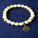 Kalcit i privezak drvo života, narukvica